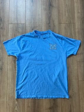 Champion Men's Light Blue Crewneck T-Shirt University of Maine